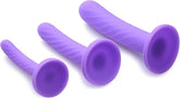 Strap U Tri Play Silicone Dildo Set 3 Piece Realistic Dildos